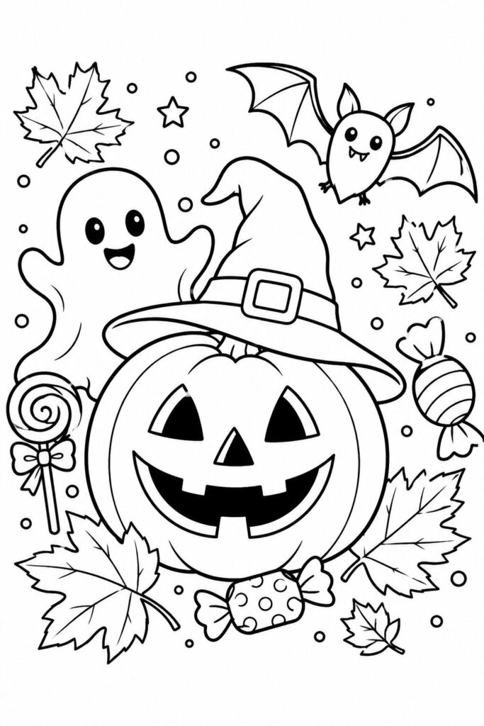 Halloween Coloring Pages cover